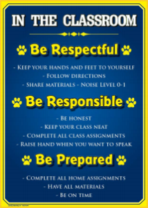PBIS Principles. Be Respectful, be responsible, and be prepared