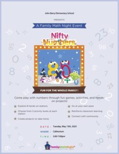 Family Math Night May 13